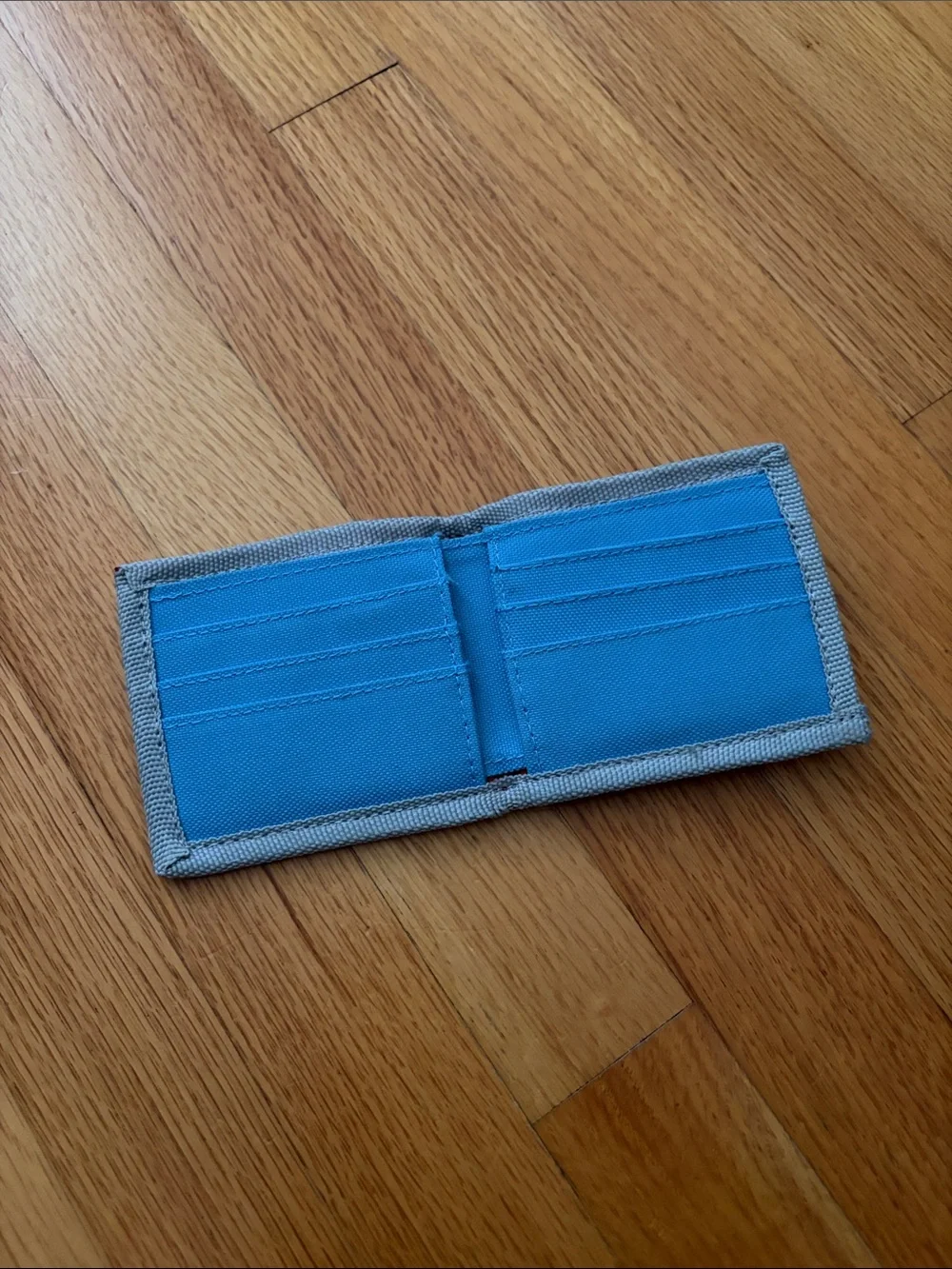 The Black Dog Red and Blue Canvas Wallet